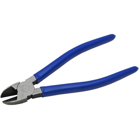 Gray Tools 7-1/2" Side Cutting, Diamond Slim Nose Pliers, With Vinyl Grips, 1" Jaw B243B